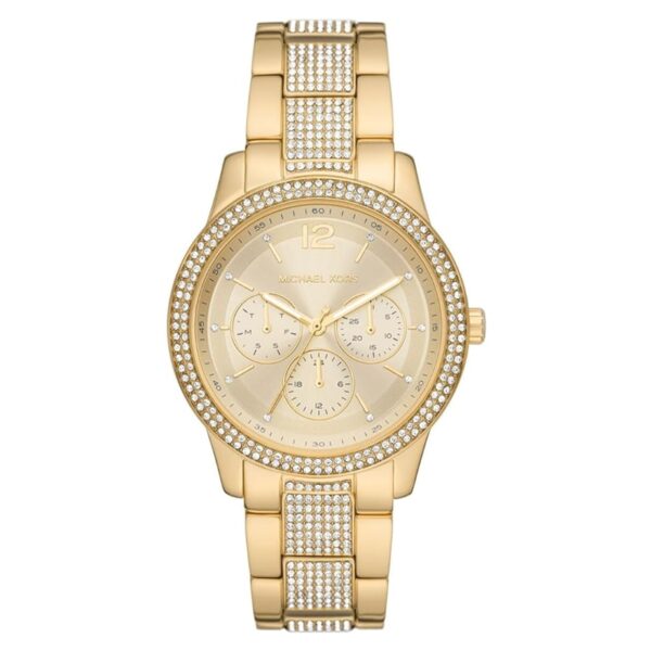 Authentic MICHAEL KORS Women 40 mm SS IP Gold Quartz Exclusive Wristwatch  - MICHAEL KORS