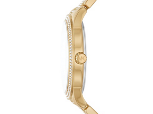 Authentic MICHAEL KORS Women 40 mm SS IP Gold Quartz Exclusive Wristwatch  – MICHAEL KORS