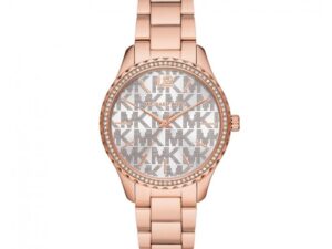 Authentic MICHAEL KORS Women 38 mm SS IP Rose Gold Quartz Top-Quality Wristwatch  – MICHAEL KORS