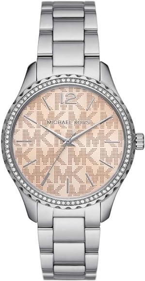 Authentic MICHAEL KORS Women 38 mm Silicone Quartz Top-Quality Wristwatch  – MICHAEL KORS