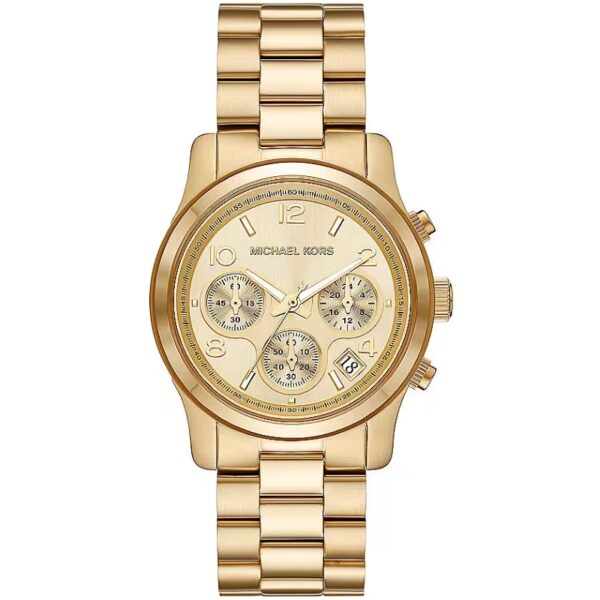 Authentic MICHAEL KORS Women 38 mm SS IP Gold Quartz Top-Quality Wristwatch  - MICHAEL KORS