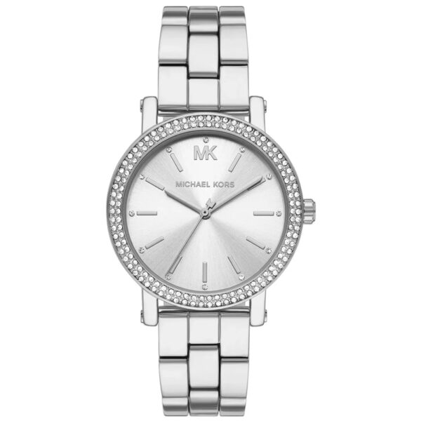 Authentic MICHAEL KORS Women 38 mm Stainless Steel Quartz Top-Quality Wristwatch  - MICHAEL KORS