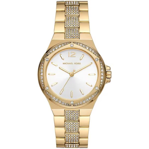 Authentic MICHAEL KORS Women 38 mm SS IP Gold Quartz Top-Quality Wristwatch  - MICHAEL KORS