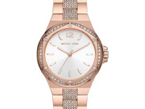 Authentic MICHAEL KORS Women 38 mm SS IP Rose Gold Quartz Top-Quality Wristwatch  – MICHAEL KORS