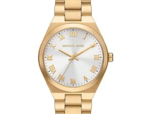 Authentic MICHAEL KORS Women 37 mm SS IP Gold Quartz Elegant Wristwatch  – MICHAEL KORS