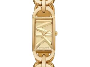 Authentic MICHAEL KORS Women 30 mm SS IP Gold Quartz Elegant Wristwatch  – MICHAEL KORS