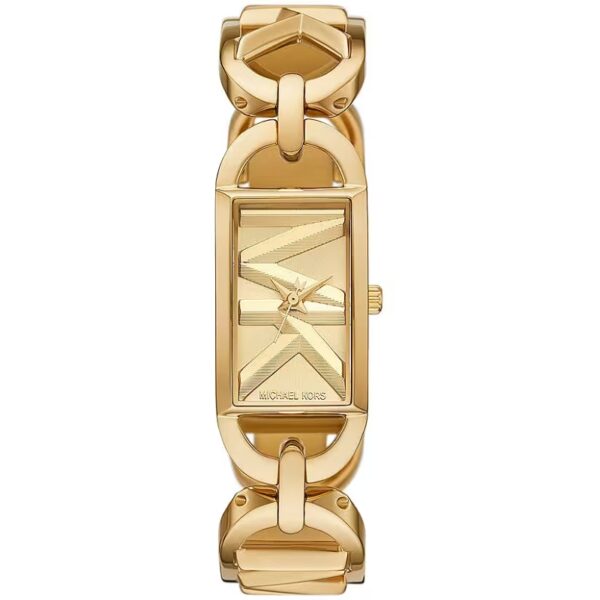 Authentic MICHAEL KORS Women 30 mm SS IP Gold Quartz Elegant Wristwatch  - MICHAEL KORS