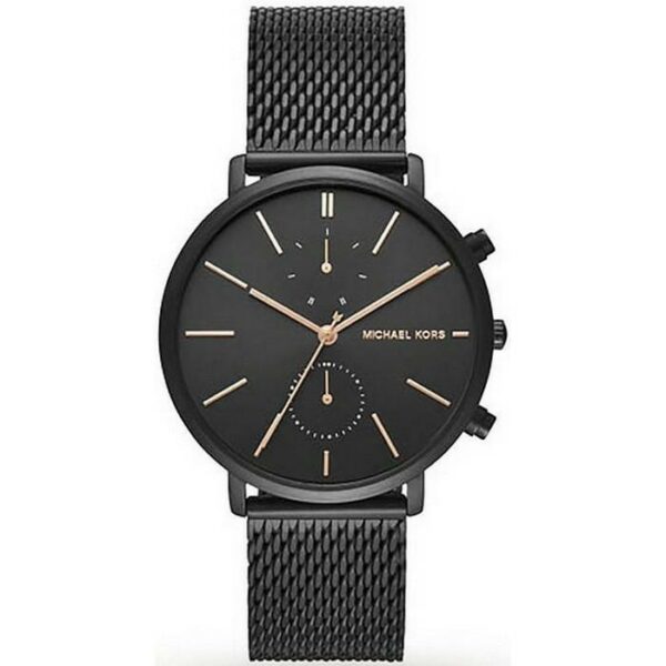 Authentic MICHAEL KORS Men 40 mm SS IP Black Quartz Top-Quality Wristwatch  - MICHAEL KORS