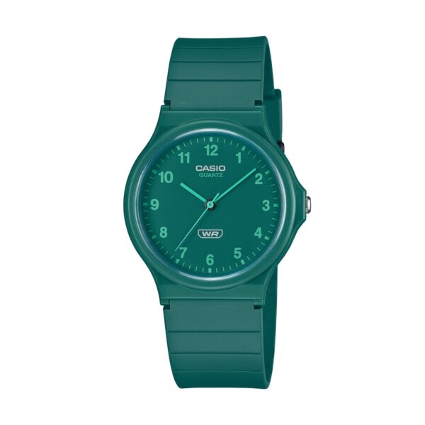 Authentic CASIO COLLECTION & VINTAGE Unisex 35 mm Resin Quartz Designer Wristwatch  - CASIO COLLECTION SERIE POP - GREEN