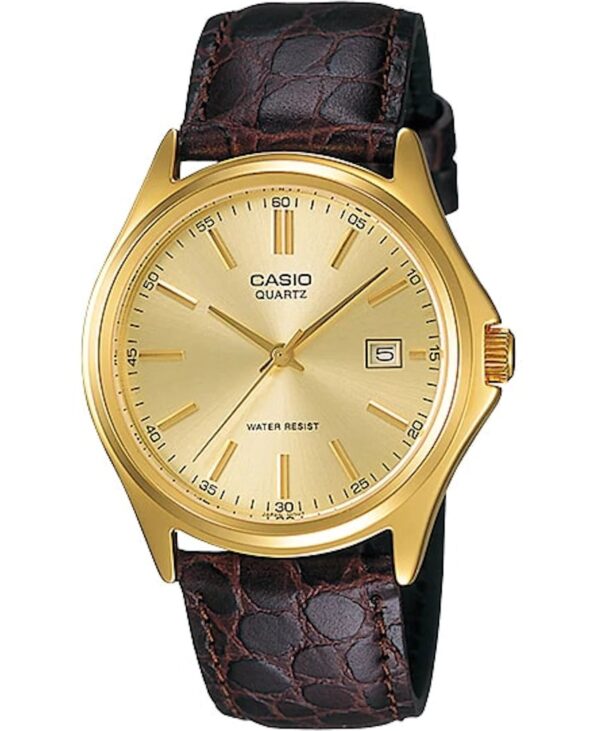 Authentic CASIO COLLECTION & VINTAGE Men 39 mm SS IP Gold Quartz Designer Wristwatch  - CASIO COLLECTION