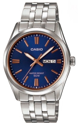 Authentic CASIO COLLECTION & VINTAGE Men 38 mm Stainless Steel Quartz Designer Wristwatch  – CASIO ENTICER