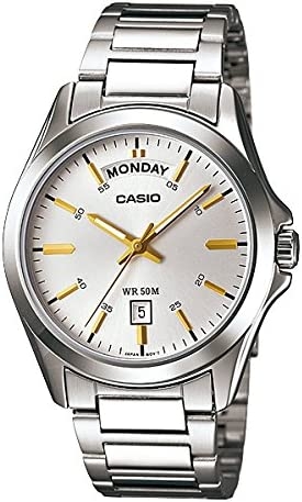 Authentic CASIO COLLECTION & VINTAGE Men 45 mm Stainless Steel Quartz Designer Wristwatch  – CASIO COLLECTION