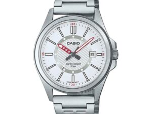 Authentic CASIO COLLECTION & VINTAGE Men 40 mm Stainless Steel Quartz Designer Wristwatch  – CASIO ENTICER GENT