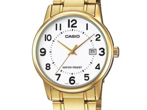 Authentic CASIO COLLECTION & VINTAGE Men 42 mm SS IP Gold Quartz Designer Wristwatch  – CASIO COLLECTION