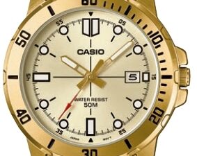 Authentic CASIO COLLECTION & VINTAGE Men 45 mm SS IP Gold Quartz Designer Wristwatch  – CASIO SPORT COLLECTION