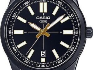 Authentic CASIO COLLECTION & VINTAGE Men 41 mm SS IP Black Quartz Designer Wristwatch  – CASIO COLLECTION