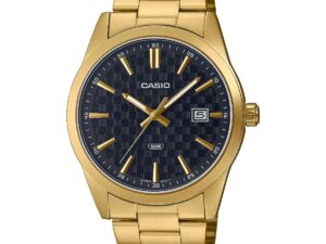 Authentic CASIO COLLECTION & VINTAGE Men 41 mm SS IP Gold Quartz Designer Wristwatch  – CASIO COLLECTION