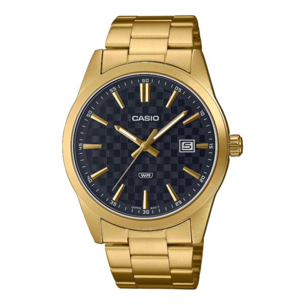 Authentic CASIO COLLECTION & VINTAGE Men 41 mm SS IP Gold Quartz Designer Wristwatch  - CASIO COLLECTION