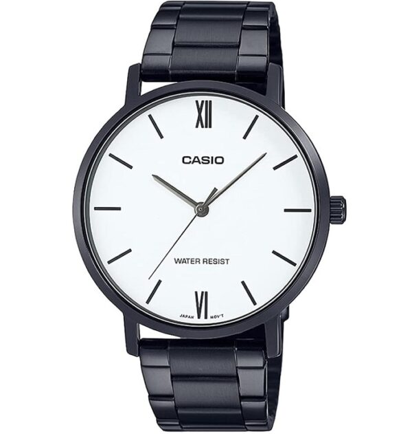 Authentic CASIO COLLECTION & VINTAGE Men 40 mm SS IP Black Quartz Designer Wristwatch  - CASIO COLLECTION