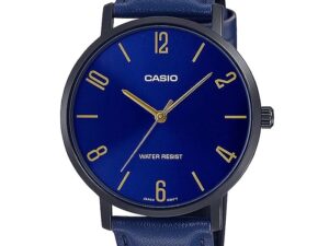 Authentic CASIO COLLECTION & VINTAGE Men 40 mm SS IP Blue Designer Wristwatch  – CASIO COLLECTION