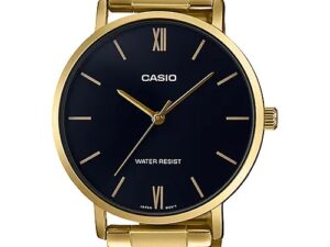 Authentic CASIO COLLECTION & VINTAGE Men 40 mm SS IP Gold Quartz Designer Wristwatch  – CASIO COLLECTION