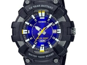 Authentic CASIO COLLECTION & VINTAGE Men 49 mm Resin Quartz Designer Wristwatch  – CASIO SPORT COLLECTION WR 100m – BLUE