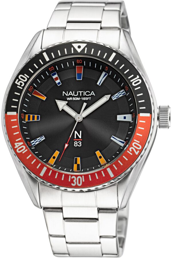 Authentic NAUTICA Men 44 mm Quartz Analog Designer Watch  - NAUTICA