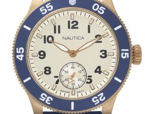 Authentic NAUTICA Men 44 mm Stainless Steel Quartz Designer Wristwatch  – NAUTICA