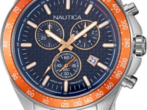 Authentic NAUTICA Men 47 mm Quartz Analog Elegant Watch  – NAUTICA