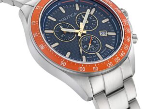 Authentic NAUTICA Men 47 mm Quartz Analog Elegant Watch  – NAUTICA