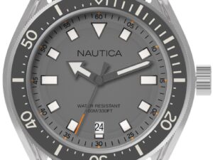 Authentic NAUTICA Men 45 mm Stainless Steel Quartz Analog Designer Wristwatch  – NAUTICA