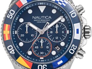 Authentic NAUTICA Men 44 mm Quartz Analog Elegant Watch  – NAUTICA