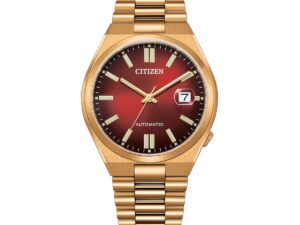 Authentic CITIZEN Men 40 mm SS IP Gold Exclusive Wristwatch  – Sapphire Glass – CITIZEN