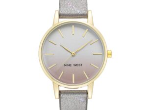 Authentic NINE WEST Women SS IP Gold Quartz Designer Watch  – NINE WEST