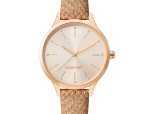 Authentic NINE WEST Women Stainless Steel Quartz Designer Watch  – NINE WEST