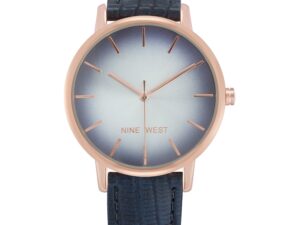 Authentic NINE WEST Women SS IP Rose Gold Quartz Designer Watch  – NINE WEST