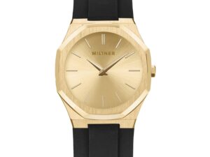 Authentic MILLNER Unisex SS IP Gold Quartz Designer Watch  – MILLNER