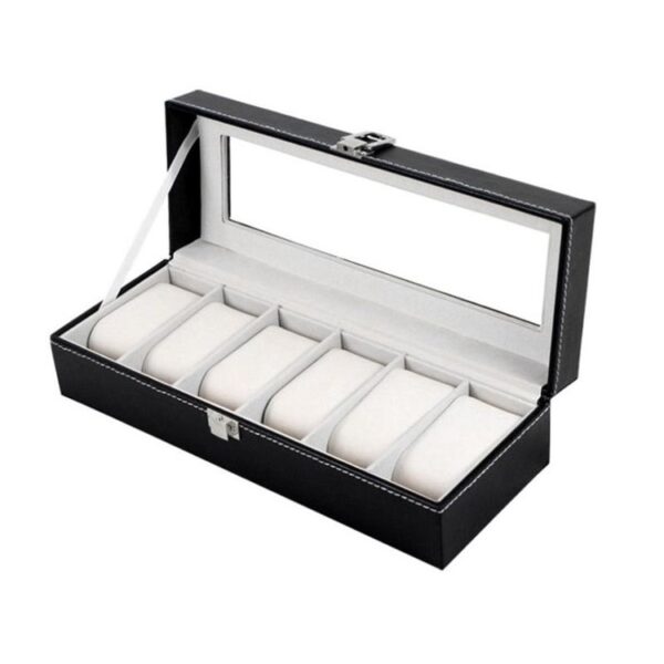 Authentic WATCH BOXES Designer Expo  - Cofanetto porta orologi / Watch case (32x11x13 cm) BLACK