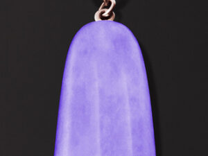 Authentic AMBROSINI  Sophisticated Pendant  – AMBROSINI JEWELS –  PENDENTE ARGENTO 925°  ghiacciolo finitura rosé pietra viola piccolo (21×14 mm)