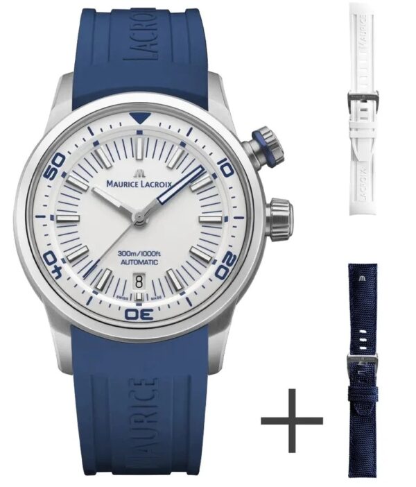 Authentic MAURICE LACROIX Men 42 mm Stainless Steel Luxurious Wristwatch  - Sapphire Glass - MAURICE LACROIX