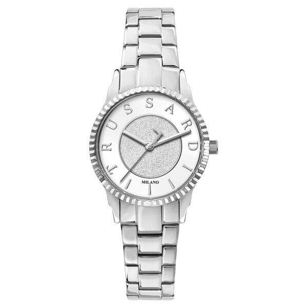 Authentic TRUSSARDI Women 32 mm Stainless Steel Quartz Designer Wristwatch  - TRUSSARDI