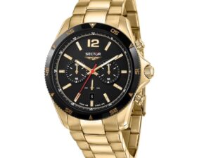 Authentic SECTOR No Limits Men 45 mm SS IP Gold Quartz Top-Quality Wristwatch  – SECTOR