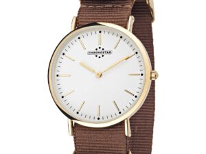 Authentic CHRONOSTAR Men 40 mm SS IP Gold Quartz Analog Designer Wristwatch  – CHRONOSTAR