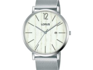 Authentic LORUS Men 42 mm Stainless Steel Quartz Designer Wristwatch  – Legno Dial – LORUS