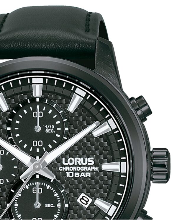 Authentic LORUS Men 45 mm SS IP Black Quartz Designer Wristwatch  - LORUS - Image 3