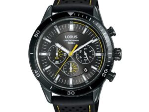 Authentic LORUS Men 45 mm SS IP Black Quartz Designer Wristwatch  – LORUS WATCHES