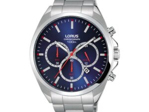 Authentic LORUS Men 44 mm Stainless Steel Quartz Designer Wristwatch  – LORUS