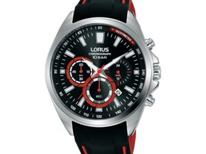 Authentic LORUS Men 44 mm Stainless Steel Quartz Designer Wristwatch  – LORUS