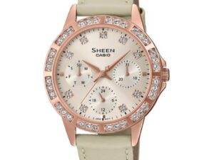 Authentic CASIO COLLECTION & VINTAGE Women 35 mm Stainless Steel Quartz Designer Wristwatch  – CASIO SHEEN ***SPECIAL PRICE***