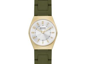 Authentic SKAGEN DENMARK Women 26 mm SS IP Gold Quartz Elegant Wristwatch  – SKAGEN DENMARK